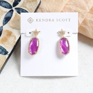 Kendra Scott Disney Dana Earrings Mauve Mother-of-Pearl